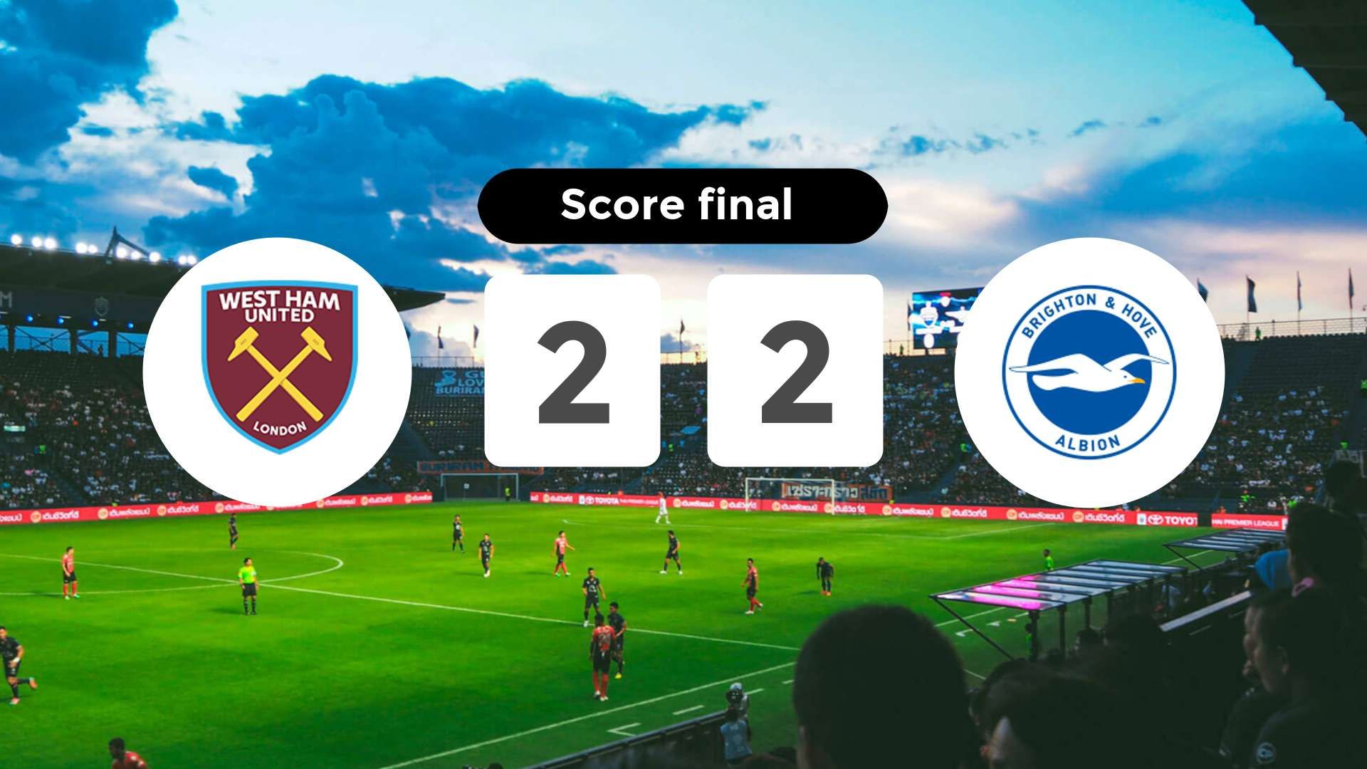 west ham united vs brighton & hove albion